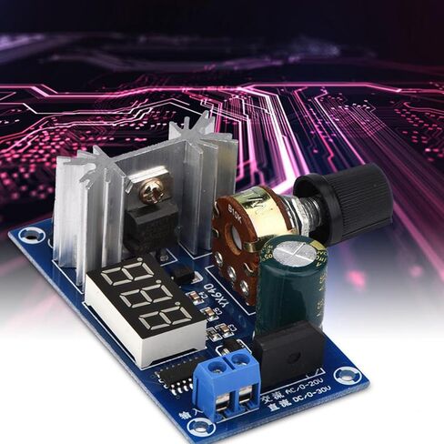 Ac Dc Voltage Regulator Adjustable, LM317 2A Digital Display Adjustable Voltage Regulator for Converting Tension You Need, DC 3-30V AC 3-20V to DC 1.25V-28V Output Voltage in Kuwait
