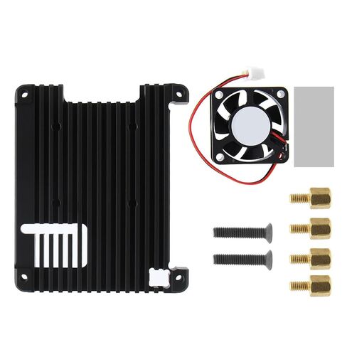 Aluminum Heat Sink Protective Shell Mounting Hardware Dissipation Cooling Fan Radiator for 4B Development Board Dissipation in Kuwait