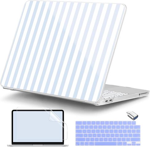 DONGKE for MacBook Neo 13 Inch Case 2026 (Model A3404, A18 Pro chip), Stylish Pattern Protective Hard Shell with Screen Protector, Keyboard Cover & USB-C Adapter - Wildflower & Butterfly in Saudi Arabia