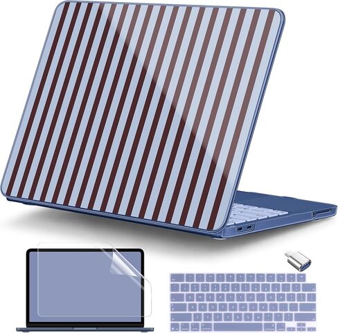 DONGKE for MacBook Neo 13 Inch Case 2026 (Model A3404, A18 Pro chip), Stylish Pattern Protective Hard Shell with Screen Protector, Keyboard Cover & USB-C Adapter - Wildflower & Butterfly in Saudi Arabia