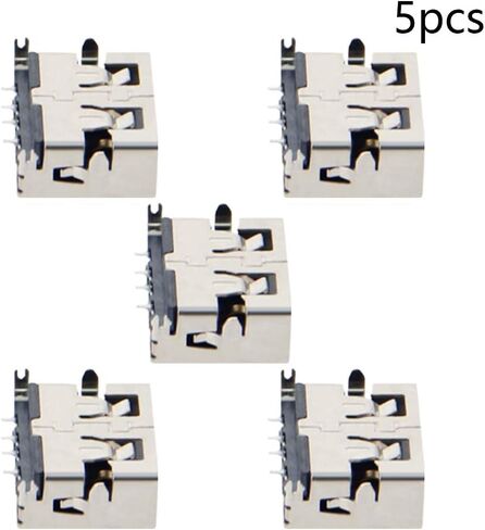 PCB USB موصل USB-AF أنثى جاك 4 دبوس قصير الجسم 11 مللي متر 4 أقدام غرق لوحة 1.9 مللي متر لا حافة 5 قطعة ، WuJuntool in Kuwait