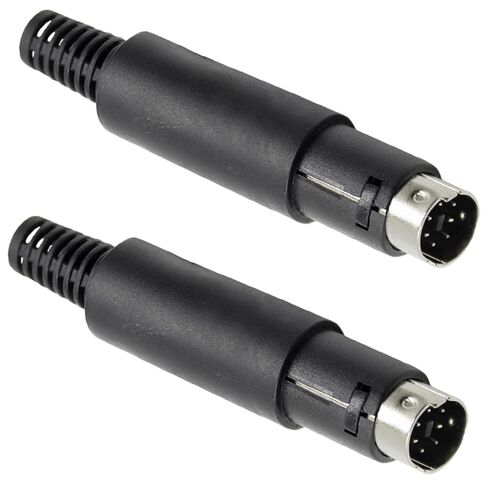 4PCS S-Video 7 Pin DIN Male Socket Mini DIN Connector Signal Transmission for Computer Keyboard Audio Video AV MIDI Cable in Kuwait