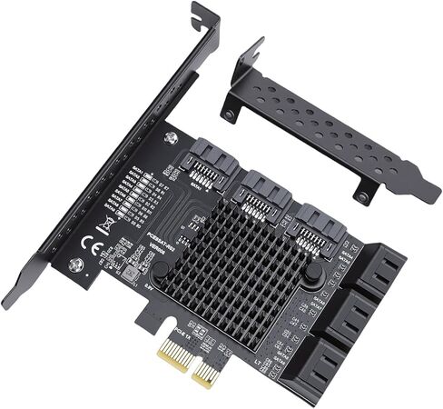 بطاقة توسيع PCIe ذات 9 منافذ 3.0، بطاقة تحكم PCI Express 1X إلى 9 III 6 جيجابت في الثانية، متوافقة مع فتحات 1X 4X 8X 16X، التوصيل والتشغيل للكمبيوتر الشخصي in Kuwait