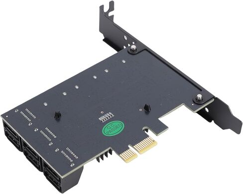 بطاقة توسيع PCIe ذات 9 منافذ 3.0، بطاقة تحكم PCI Express 1X إلى 9 III 6 جيجابت في الثانية، متوافقة مع فتحات 1X 4X 8X 16X، التوصيل والتشغيل للكمبيوتر الشخصي in Kuwait