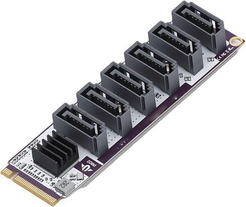 بطاقة توسيع ذات 6 منافذ، ومحول وحدة تحكم PCIe 3 مع خيار المشتت الحراري لـ NAS، ونقل البيانات بسرعة 6 جيجابت في الثانية in Kuwait