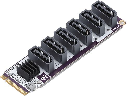 بطاقة توسيع ذات 6 منافذ، ومحول وحدة تحكم PCIe 3 مع خيار المشتت الحراري لـ NAS، ونقل البيانات بسرعة 6 جيجابت في الثانية in Kuwait