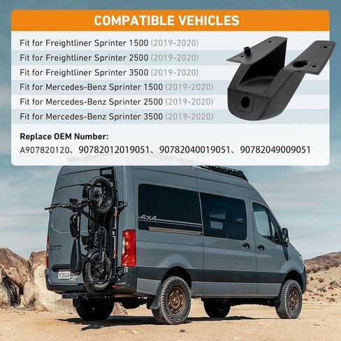 A907820120 Rear Roof Camera Housing for Freightliner & Mercedes-Benz Sprinter 1500 2500 3500 Van 2019-present, OE Brake Light Backup Cam Replaces 90782040019051 90782012019051 by GreenYi in Kuwait