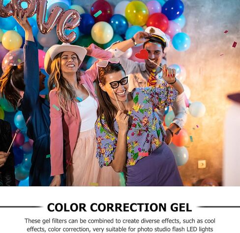 Toddmomy Sunset Light Filter Film للتصوير الفوتوغرافي والإضاءة المحيطة 40 × 100 سم مرشح ضوء تصحيح الحيوانات الأليفة الأصفر لمصابيح LED in Kuwait