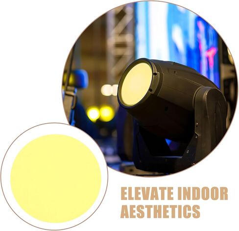 NUOBESTY 30pcs Light Filter Gel Sheets for LED Tubes and Spotlights, 6.6cm Self-Adhesive Color Correction Overlays, Warm Light Diffusers for Home Studio and Stage Lighting in Kuwait