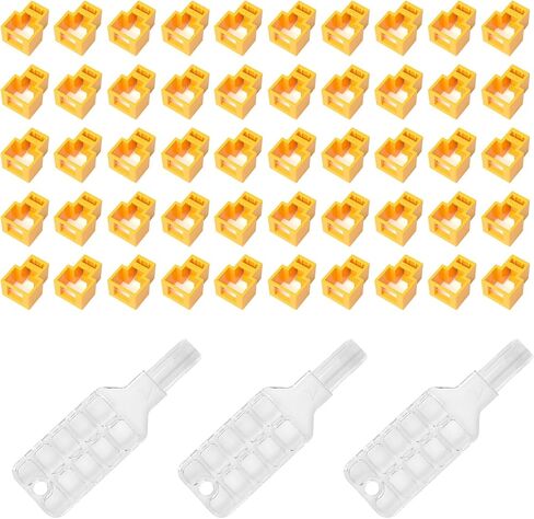 100 حزمة من أقفال كابل شبكة RJ45 مع 5 مفاتيح، لتأمين كابلات إيثرنت ضد الانفصال غير المصرح به، مصنوعة من ABS عالي القوة، متوافقة مع أسلاك تصحيح Cat5e وCat6 وCat7 (أزرق) in Kuwait