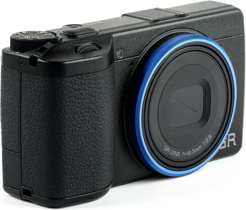 NiSi Ring + Cap Kit for Ricoh GR IV - 1 Each Decorative Color Rings (Royal Blue & Titanium Gray) and Protective Lens Cover for GR4 in Kuwait