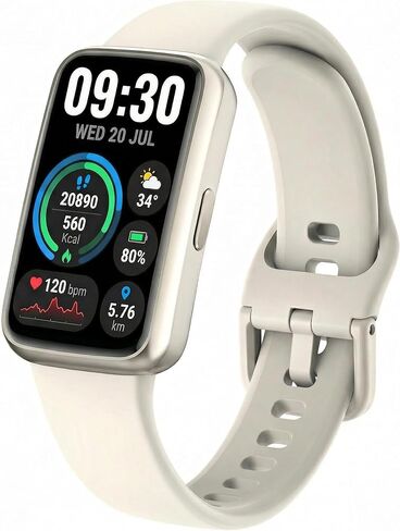 Fitness Tracker for Men & Women with 1.47" HD Display, Heart Rate & SpO2 Tracking, Sleep & Activity Monitor, 100+ Sports Modes, 3ATM Waterproof Smart Band, Works with Android & iOS, Black in Saudi Arabia