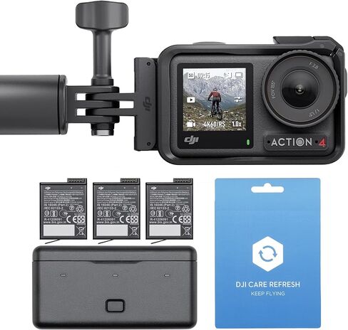 DJI Osmo Action 4 Camera Adventure Combo Bundle with Care Refresh 2-Year Plan Card in Kuwait