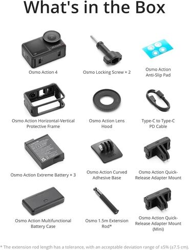 DJI Osmo Action 4 Camera Adventure Combo Bundle with Care Refresh 2-Year Plan Card in Kuwait