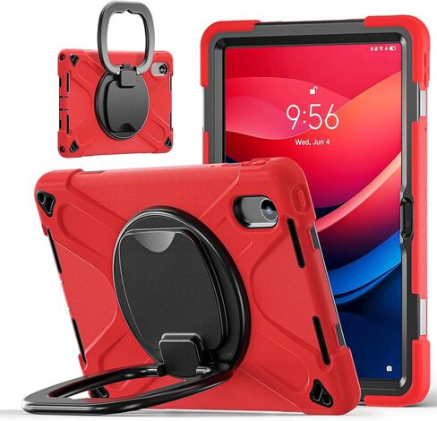 Travel Tablet Case for Lenovo xiaoxin pad11 2025 TB-335FC, Shockproof Rugged Case with 360° Swivel Stand, Hand/Shoulder Strap (S Blue) in Kuwait