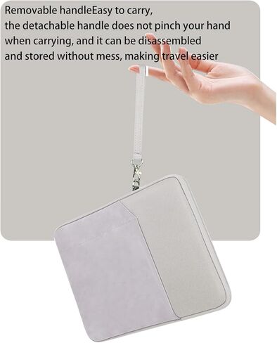 Notebook Sleeve for Onyx BOOX T10C+11inch,WUNIAK 360° Protective Carrying Case, Water-Resistant Storage Bag for Onyx BOOX T10C+11inch，Light Grey. in Kuwait