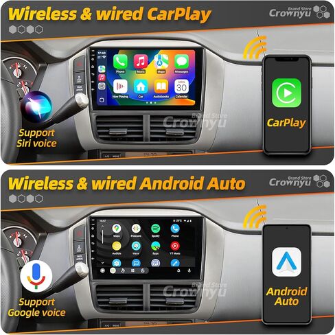 لـ Pilot 2006 2007 2008 راديو متوافق مع Carplay لاسلكيًا Android Auto ترقية Android Car Stereo Bluetooth Navigation GPS Touch Screen FM WiFi Multimedia Player Backup Camera Head Unit in Kuwait