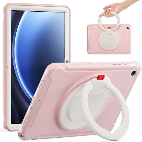 حافظة كمبيوتر لوحي مضادة للاصفرار متوافقة مع جهاز Samsung Galaxy Tab A9+/A9 Plus مقاس 11 بوصة (موديل 2024) (SM-X210/X216/X218)، حافظة حماية لكامل الجسم، حافظة حماية هجينة متينة، P in Kuwait