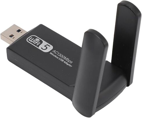 محول واي فاي USB 3.0 من SUNGOOYUE، محول شبكة لاسلكي AC 1300Mbps ثنائي النطاق 5 جيجا هرتز 2.4 جيجا هرتز مع تقنية MU MIMO وهوائيات عالية الكسب 2Dbi، لـ 7 8 10 OS X in Kuwait