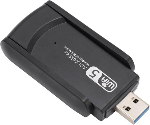 محول واي فاي USB 3.0 من SUNGOOYUE، محول شبكة لاسلكي AC 1300Mbps ثنائي النطاق 5 جيجا هرتز 2.4 جيجا هرتز مع تقنية MU MIMO وهوائيات عالية الكسب 2Dbi، لـ 7 8 10 OS X in Kuwait