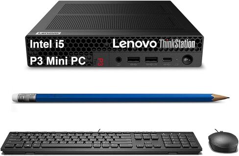 كمبيوتر مكتبي Lenovo ThinkStation P3 Tiny Workstation، Intel 14-Core i5-14500 (> i7-13700)، كمبيوتر شخصي صغير للأعمال، DisplayPort، Wi-Fi، RJ-45، كمبيوتر IST مخصص 16 جيجابايت/32 جيجابايت DDR5 RAM، 512 جيجابايت/1 تيرابايت SSD، Win 11 Pro in Kuwait