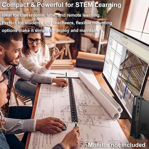 كمبيوتر مكتبي Lenovo ThinkStation P3 Tiny Workstation، Intel 14-Core i5-14500 (> i7-13700)، كمبيوتر شخصي صغير للأعمال، DisplayPort، Wi-Fi، RJ-45، كمبيوتر IST مخصص 16 جيجابايت/32 جيجابايت DDR5 RAM، 512 جيجابايت/1 تيرابايت SSD، Win 11 Pro in Kuwait
