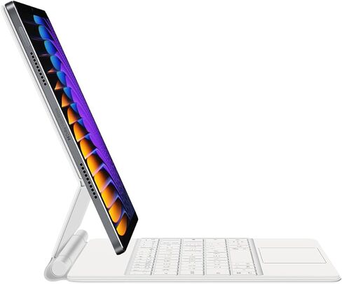 حافظة لوحة المفاتيح لجهاز Xiaomi Mi Pad 7/7 Pro 11.2 بوصة 2024، حامل ناتئ مغناطيسي عائم، حافظة واقية نحيفة للغاية مع لوحة مفاتيح بإضاءة خلفية، لوحة تتبع متعددة اللمس، أبيض in Kuwait