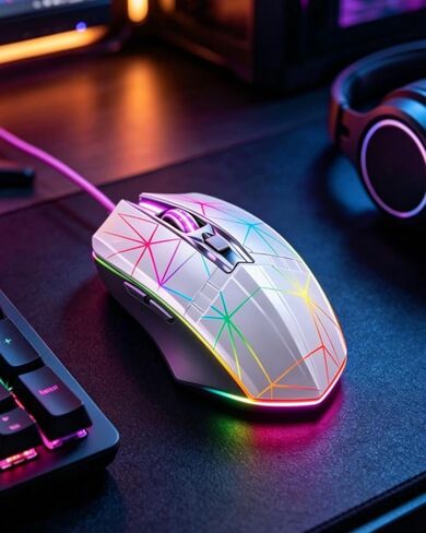 Portable Slim Mouse for Laptop Desktop, Comfortable Use, Precise Tracking for Home Office in Kuwait
