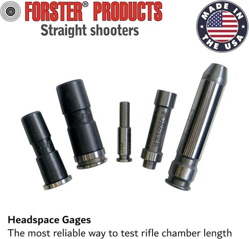 Forster Products 30-06 GO, NO-GO, & Field Headspace Gauge Set, 25-06, 6.5-06, 270 Winchester, 30-06, 8mm-06, 338-06, & 35 Whelen, SAAMI Dimensioned, Rimless, Hardened Steel, Precision Ground in Kuwait