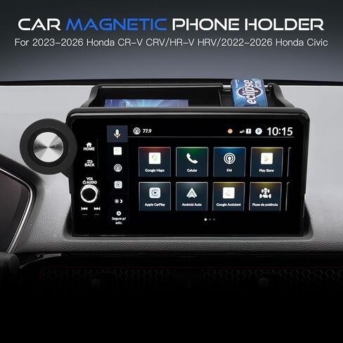 حامل هاتف سيارة مغناطيسي من Autorder لـ 2023-2026 Honda CR-V CRV/HR-V HRV/2022-2026 ملحقات سيفيك، حامل هاتف ممتص قوي لحامل الهاتف المغناطيسي لتثبيت MagSafe بدوران 360 درجة in Kuwait