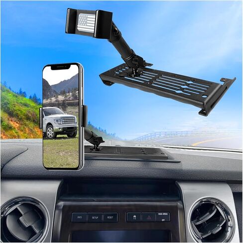 WXRYLYN 2014 F150 Phone Mount for 2009-2012 2013 2014 F 150 Metal Dash Phone Mount Cell Phone Holder 2012 F150 Dash Mount in Kuwait