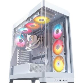 حزمة CORSAIR Frame 4500X RS-R ARGB - تتضمن 3X مراوح RS120R ARGB، 1x RS120 ARGB Fan، 1x Nautilus RS 360 ARGB CPU Cooler - أبيض in Kuwait