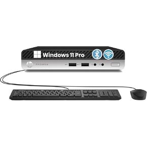 HP ProDesk 400 G5 Mini Desktop PC, Windows 11 Computer, Intel Core i3-9100T, 256 GB SSD, 8 GB RAM, Keyboard and Mouse, WiFi, BT (Renewed) in Saudi Arabia