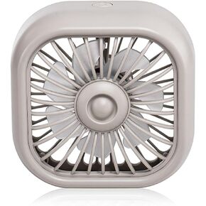 Car Fan USB Powered, Three-speed Cooling Fan for Car Vent, Mini Noiseless Design with Fixed Clip, Universal for Most Vehicles, Trucks, SUVs (White) in Kuwait