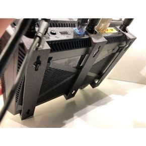 حامل جهاز التوجيه SplashNColor متوافق مع Asus RT-AC66U B1 - دعامة حائط أو سقف منخفضة | توجيه الكابلات النظيفة | وضع الشبكة المنزلية لتوفير المساحة in Kuwait