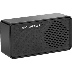 KALLORY USB Laptop Soundbar Speaker Mini USB Powered Surround Sound Bar for Computer and Desktop Compact Black Portable Subwoofer for Office and Travel Use in Kuwait