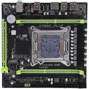 NVME M.2 X79SE Plus LGA 2011 Motherboard for E5 V1 V2, PCIe 3.0X16, Gigabit Ethernet, 8 Layer PCB, for Home, Office, Gaming, 4xDDR3 up to 128G, USB2.0 in Kuwait