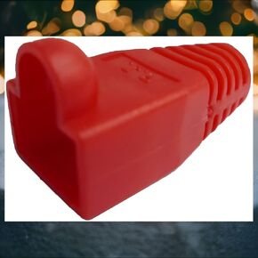 R.J. Enterprises®- 100p- RJ45 Strain Relief Boot Red- RJ-SR-0-RD (Patented) 0.035/p in Kuwait