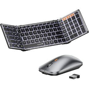 ProtoArc XK01 Plus Backlit Foldable Keyboard and EM18 Bluetooth Wireless Mouse in Kuwait