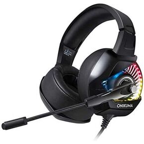 Gaming Headset Stereo Game Headphone with RGB LED Light for Computer PC for PS4 Gamer Xbox One (Color : Red) (RGB) in Kuwait