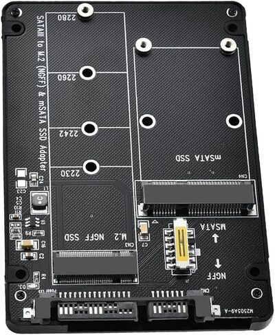 استبدال محول MSATA/M.2 NGFF إلى SATA III ملحق حاوية محرك الأقراص الصلبة SSD مقاس 2.5 بوصة in Kuwait
