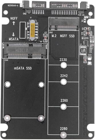 استبدال محول MSATA/M.2 NGFF إلى SATA III ملحق حاوية محرك الأقراص الصلبة SSD مقاس 2.5 بوصة in Kuwait