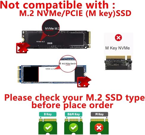 استبدال محول MSATA/M.2 NGFF إلى SATA III ملحق حاوية محرك الأقراص الصلبة SSD مقاس 2.5 بوصة in Kuwait