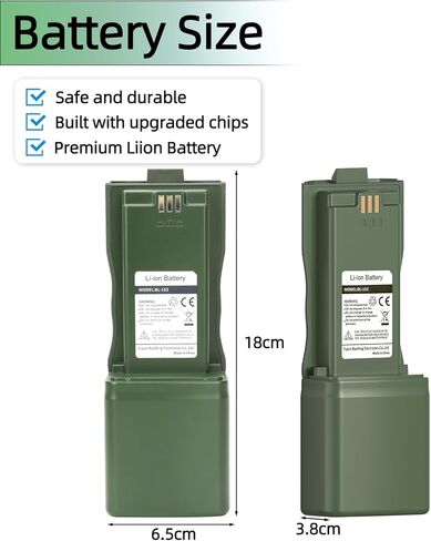 BAOFENG AR-152 PRO Radio Battery 12000mAh Battery for baofeng AR-152 Walkie Talkies With USB-C Charger BL-152 for Two Way Radio in Kuwait