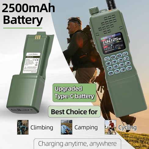 BAOFENG AR-152 PRO Radio Battery 12000mAh Battery for baofeng AR-152 Walkie Talkies With USB-C Charger BL-152 for Two Way Radio in Kuwait
