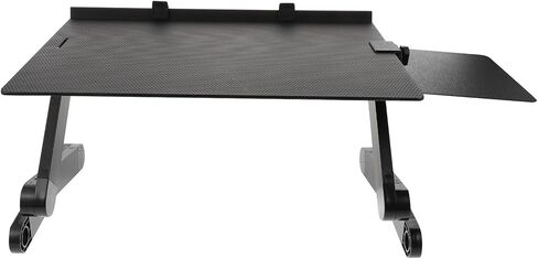 VALICLUD Aluminum Alloy Laptop Stand with Foldable Height Adjustment and Cooling Design, Portable Multi-Functional Laptop PC Holder for Home and Office Use, Black with Mouse Pad Version in Kuwait