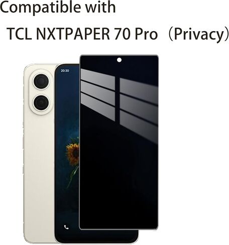 2-Pack Tempered Glass Privacy Screen Protector, Compatible with TCL NXTPAPER 70 Pro, Scratch-Resistant, Bubble-Free, 9H Hardness in Kuwait