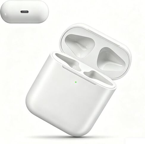 Wireless Charging Case Replacement Compatible with AirPods Pro 1st & 2nd Gen, USB-C and Wireless Charger Case with Bluetooth Pairing Sync Button (Earbuds Not Included) in Kuwait