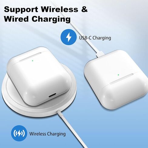 Wireless Charging Case Replacement Compatible with AirPods Pro 1st & 2nd Gen, USB-C and Wireless Charger Case with Bluetooth Pairing Sync Button (Earbuds Not Included) in Kuwait