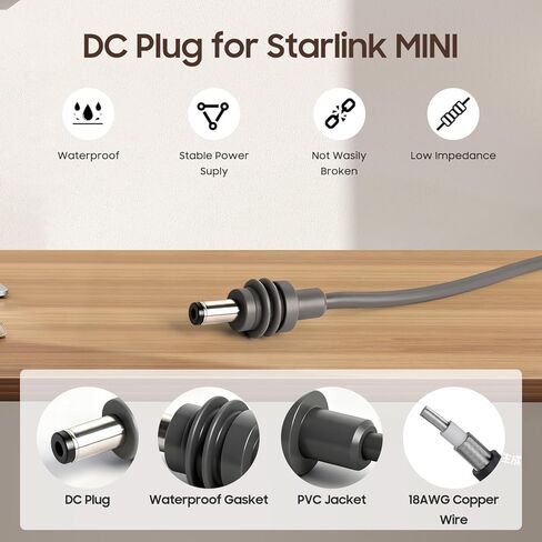 محول PD USB C DC 12-24 فولت إلى 30 فولت 2 أمبير تيار مستمر سلك طاقة لمحول Starlink Mini لتحويل الطاقة، لمصدر PD لبنك الطاقة، Starlink Mini USB Type C إلى شاحن الطاقة in Kuwait